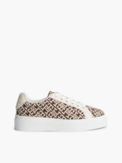 TH Monogram Platform Textile Trainers — Multi 1