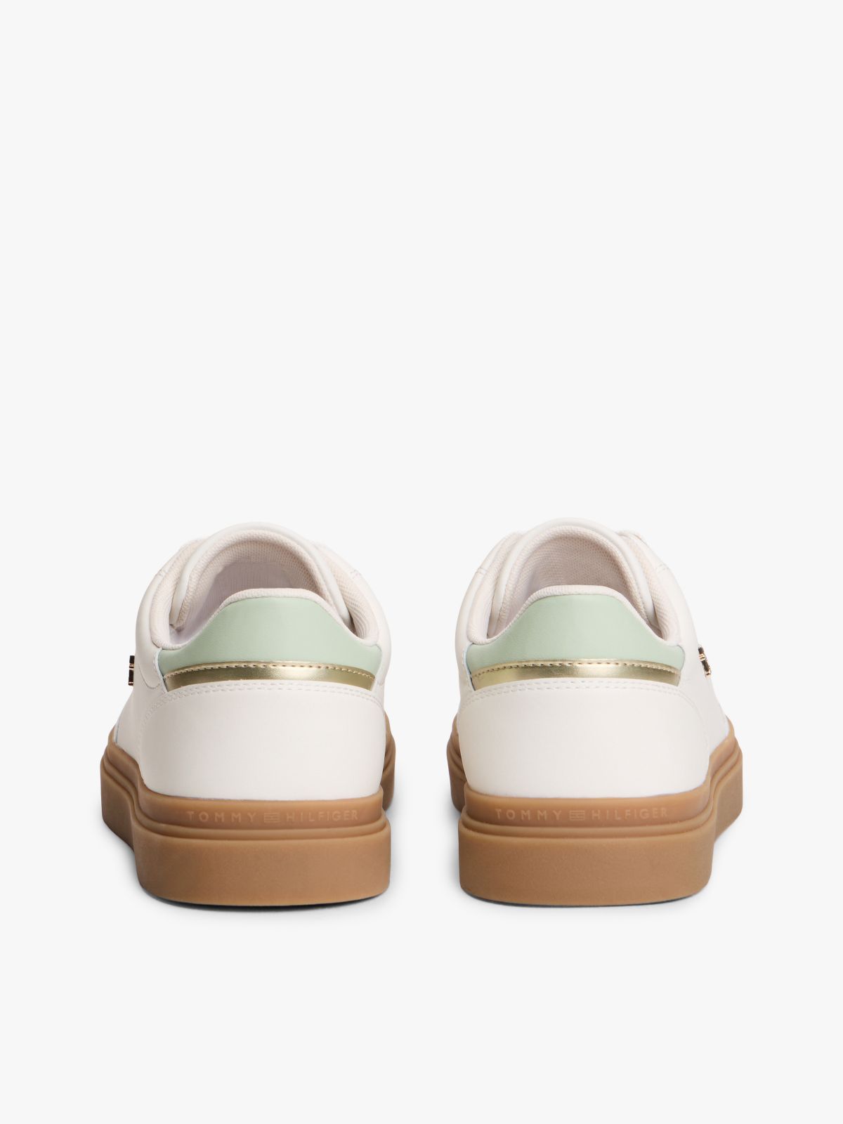 TH Monogram Leather Trainers — White
