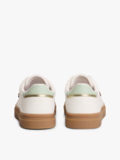TH Monogram Leather Trainers — White 4