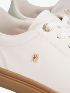 TH Monogram Leather Trainers — White 6
