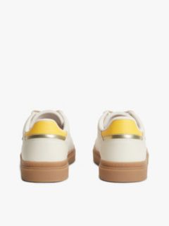 TH Monogram Leather Trainers — Beige 4