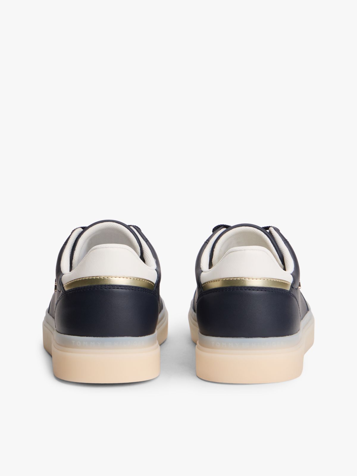 TH Monogram Leather Trainers — Blue