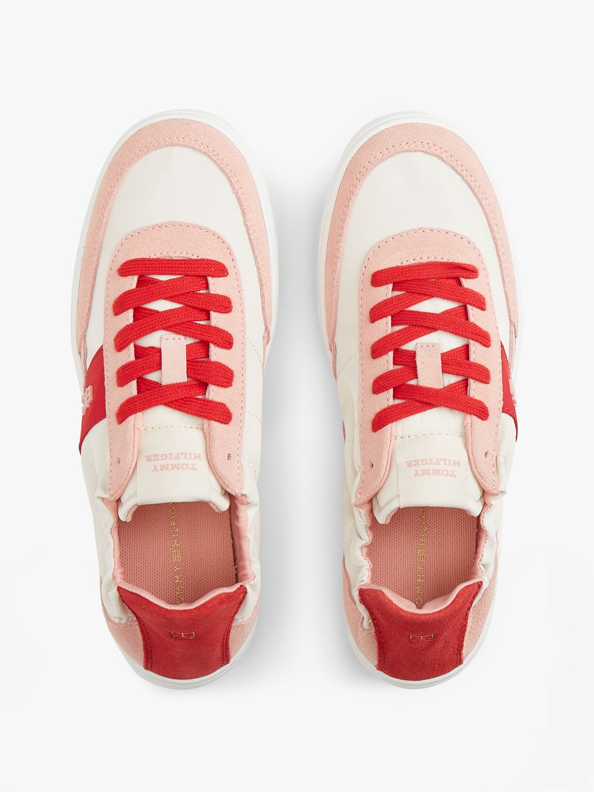 Suede Scrunch Back Trainers — Multi