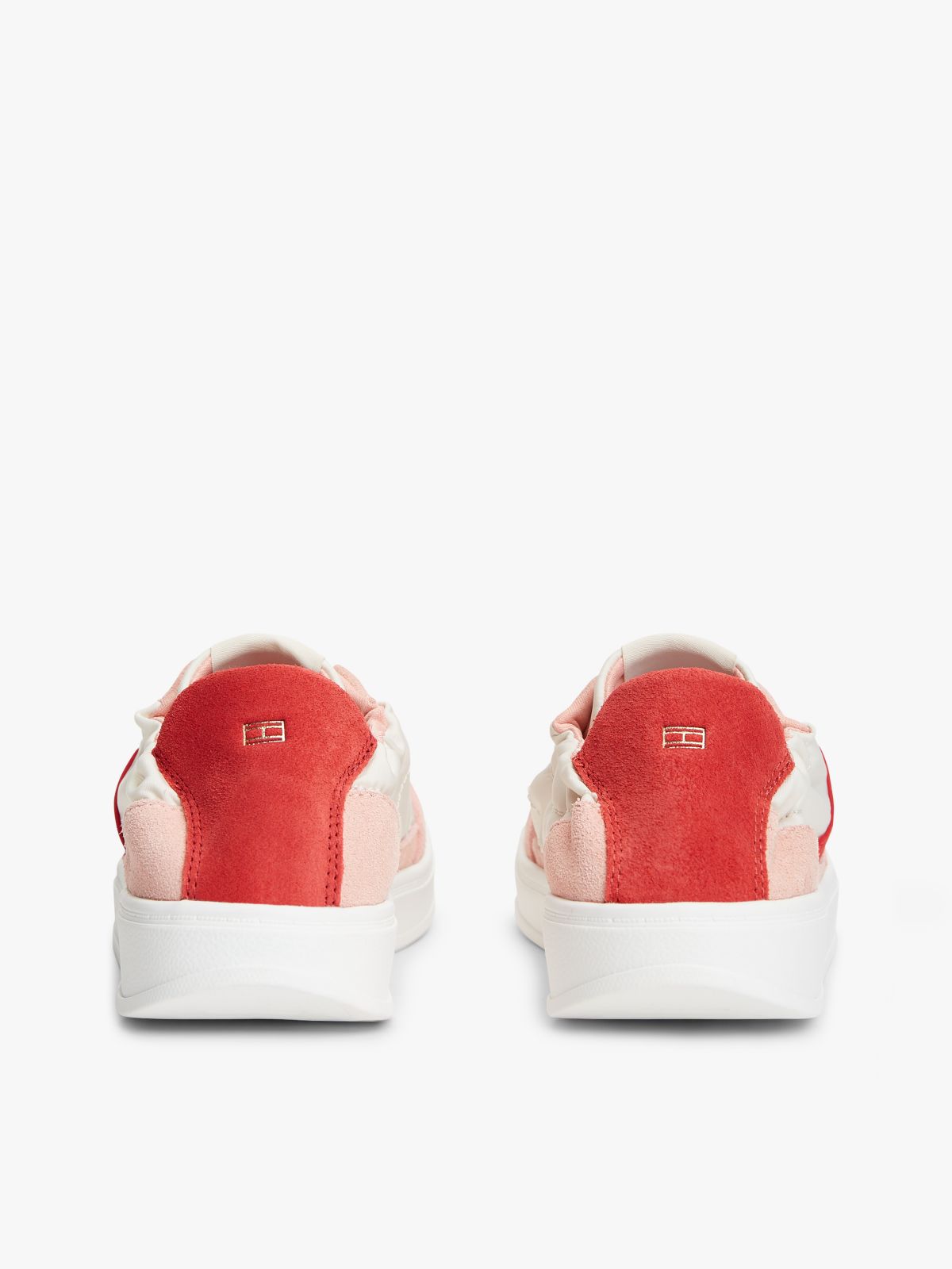 Suede Scrunch Back Trainers — Multi
