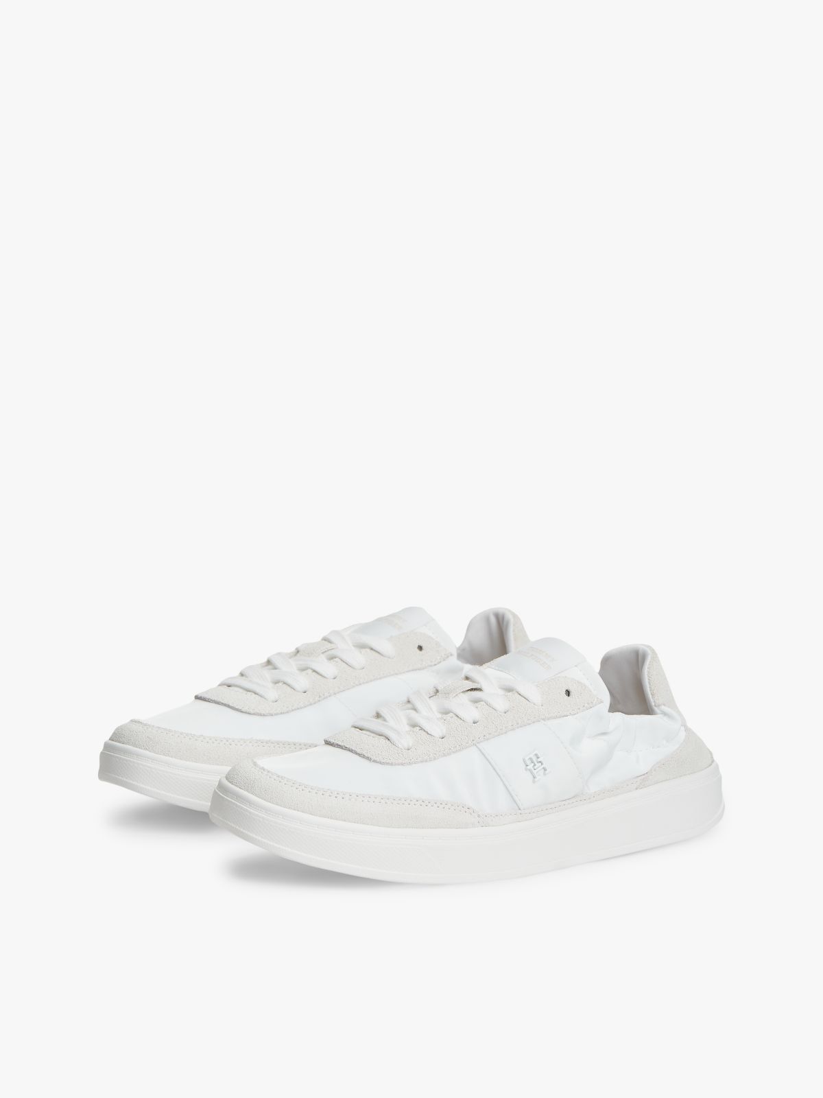 Suede Scrunch Back Trainers — Multi