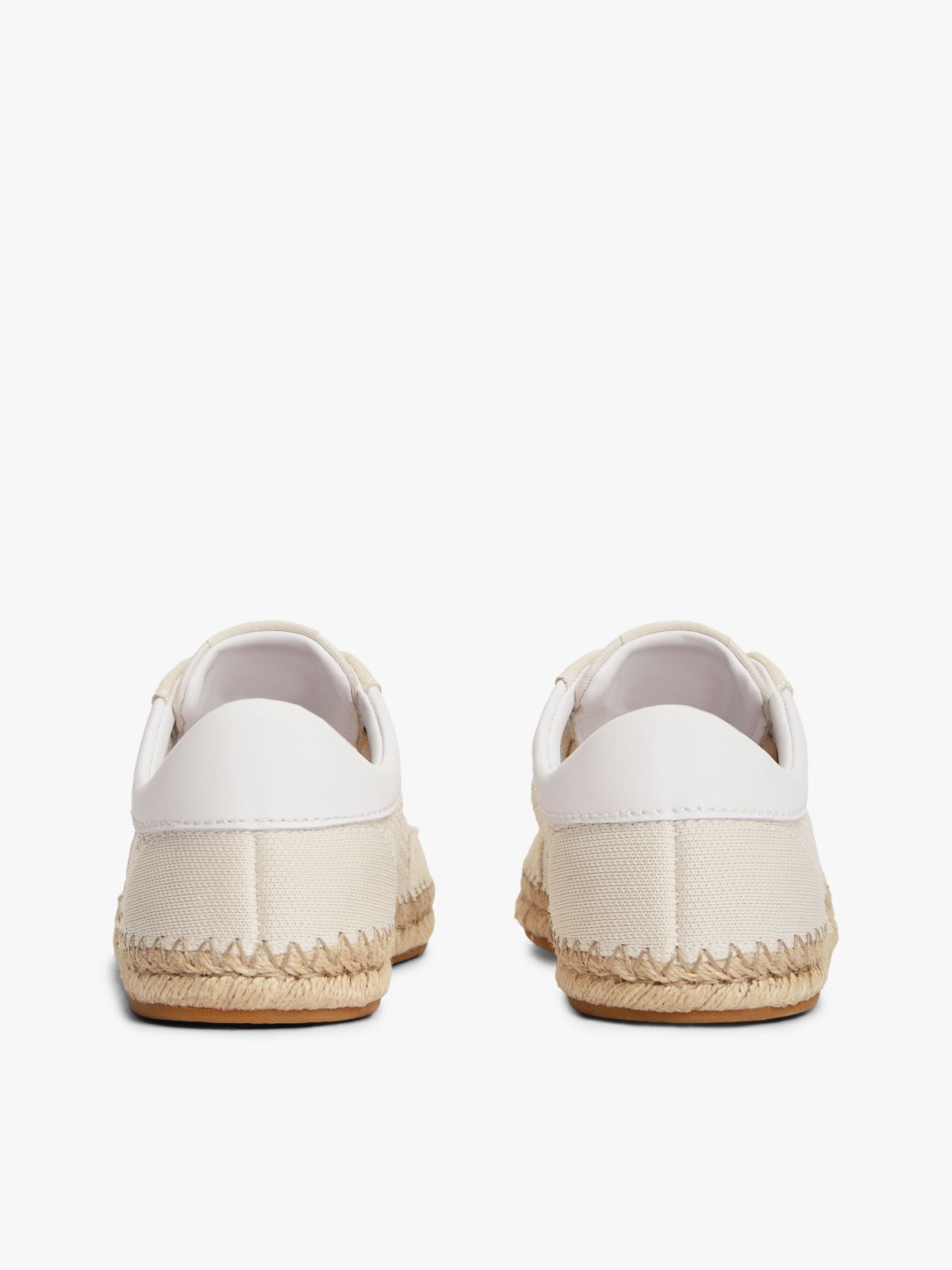 Logo Rope Midsole Knit Trainers — Beige