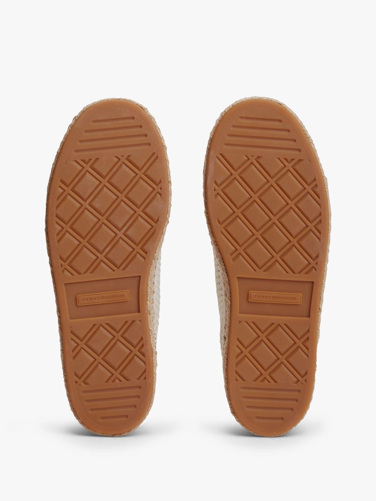 Logo Rope Midsole Knit Trainers — Beige