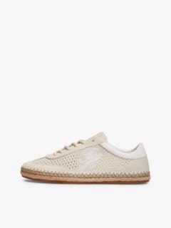 Logo Rope Midsole Knit Trainers — Beige 7