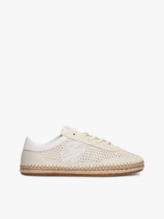 Logo Rope Midsole Knit Trainers — Beige 1