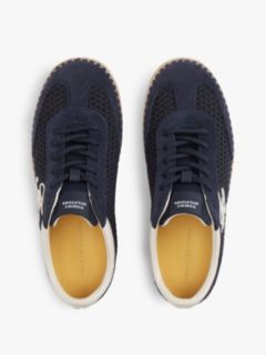 Logo Rope Midsole Knit Trainers — Blue 3
