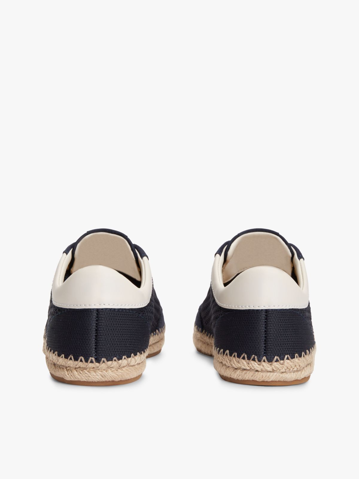 Logo Rope Midsole Knit Trainers — Blue