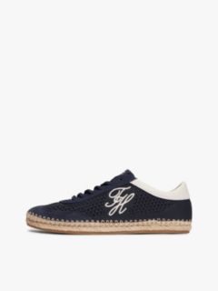 Logo Rope Midsole Knit Trainers — Blue 7