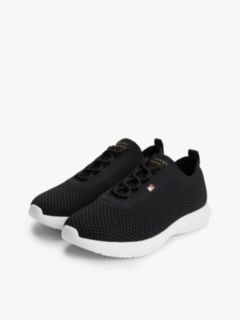 Enamel Flag Knit Trainers — Black 2