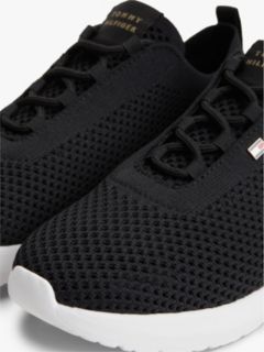 Enamel Flag Knit Trainers — Black 6
