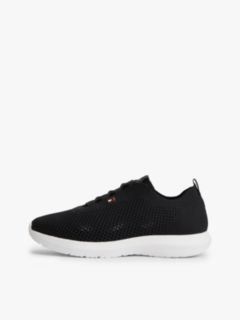 Enamel Flag Knit Trainers — Black 7