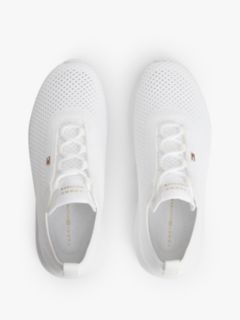 Enamel Flag Knit Trainers — White 3