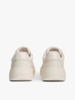 TH Monogram Mixed Texture Leather Trainers — Beige 4