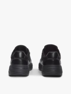 TH Monogram Mixed Texture Leather Trainers — Black 4