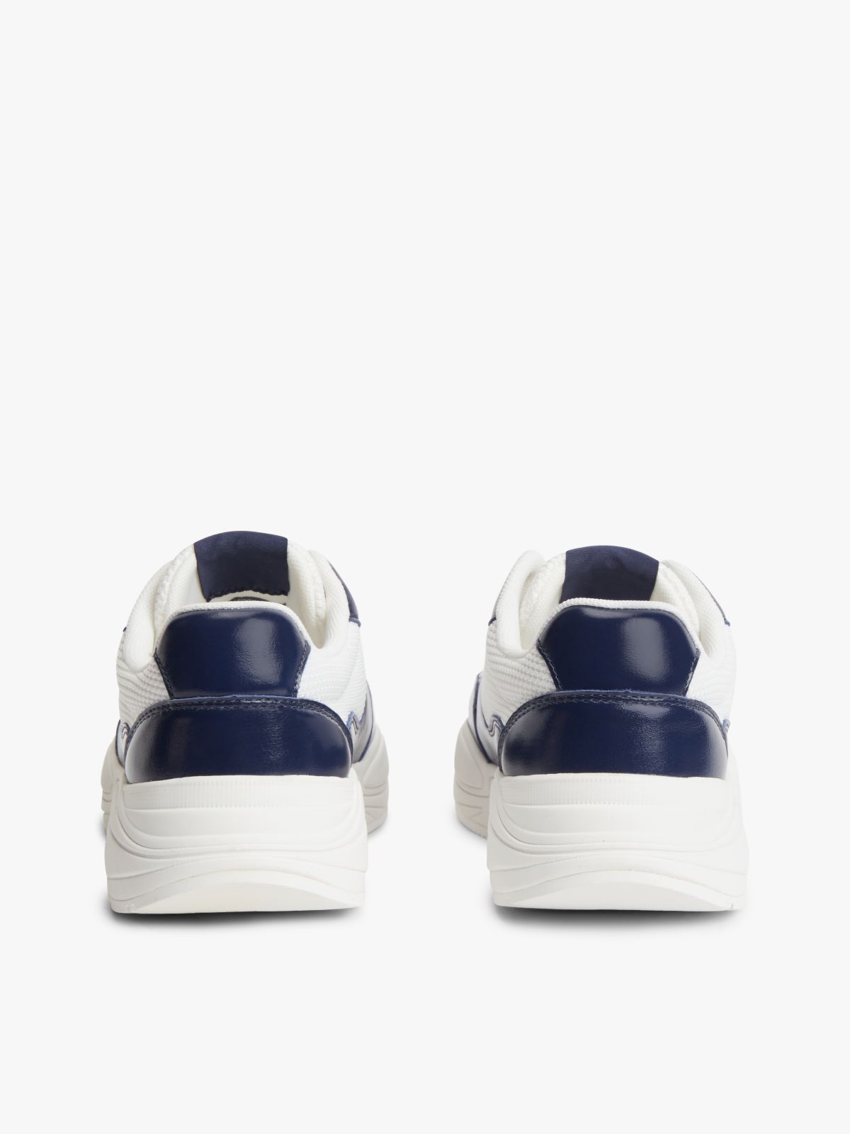 TH Monogram Mixed Texture Leather Trainers — Multi
