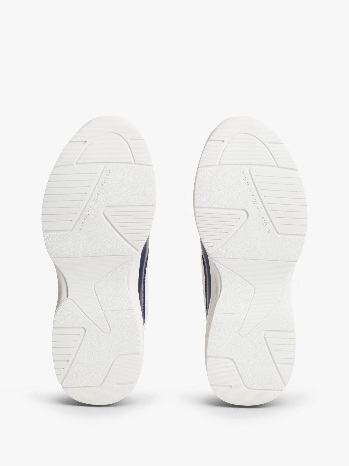 TH Monogram Mixed Texture Leather Trainers — Multi