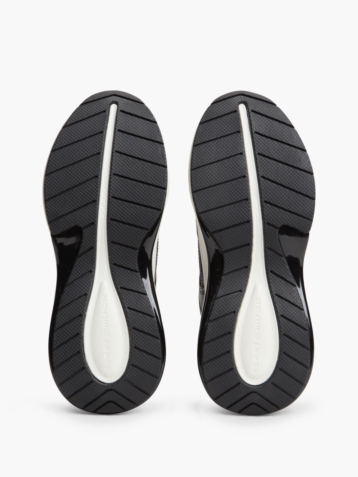 TH Monogram Leather Chunky Trainers — Black