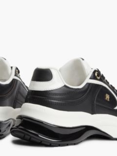 TH Monogram Leather Chunky Trainers — Black 6
