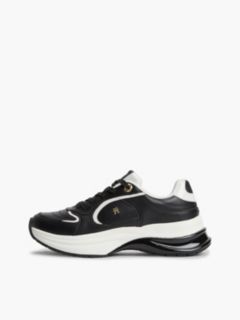 TH Monogram Leather Chunky Trainers — Black 7