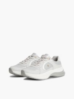 TH Monogram Leather Chunky Trainers — Grey 2