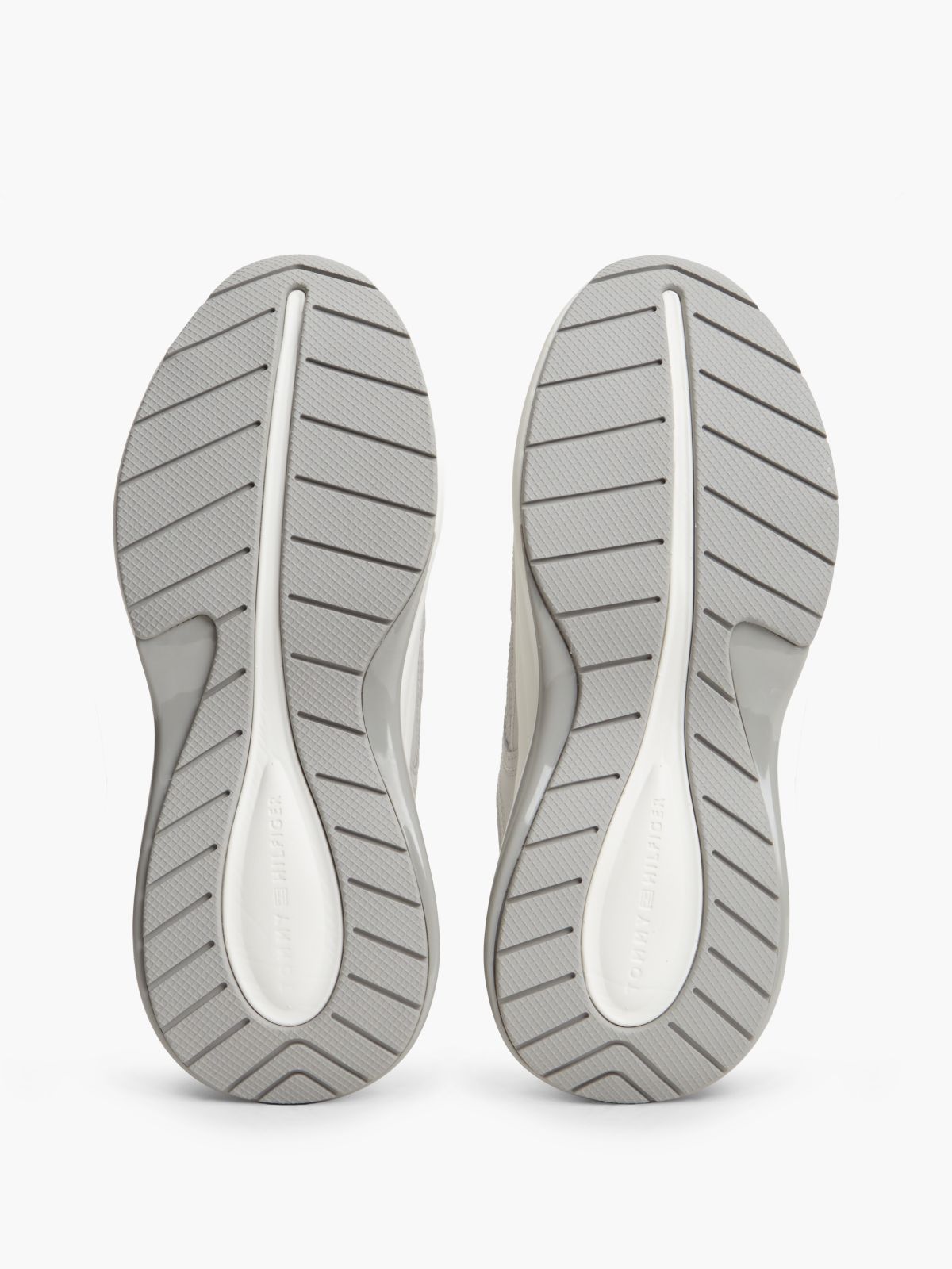 TH Monogram Leather Chunky Trainers — Grey
