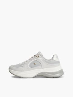 TH Monogram Leather Chunky Trainers — Grey 7