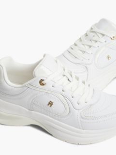 TH Monogram Leather Chunky Trainers — White 6