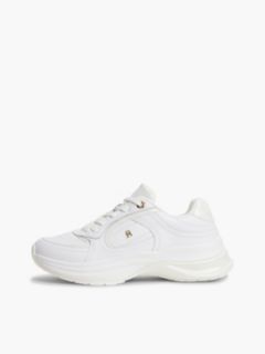 TH Monogram Leather Chunky Trainers — White 7