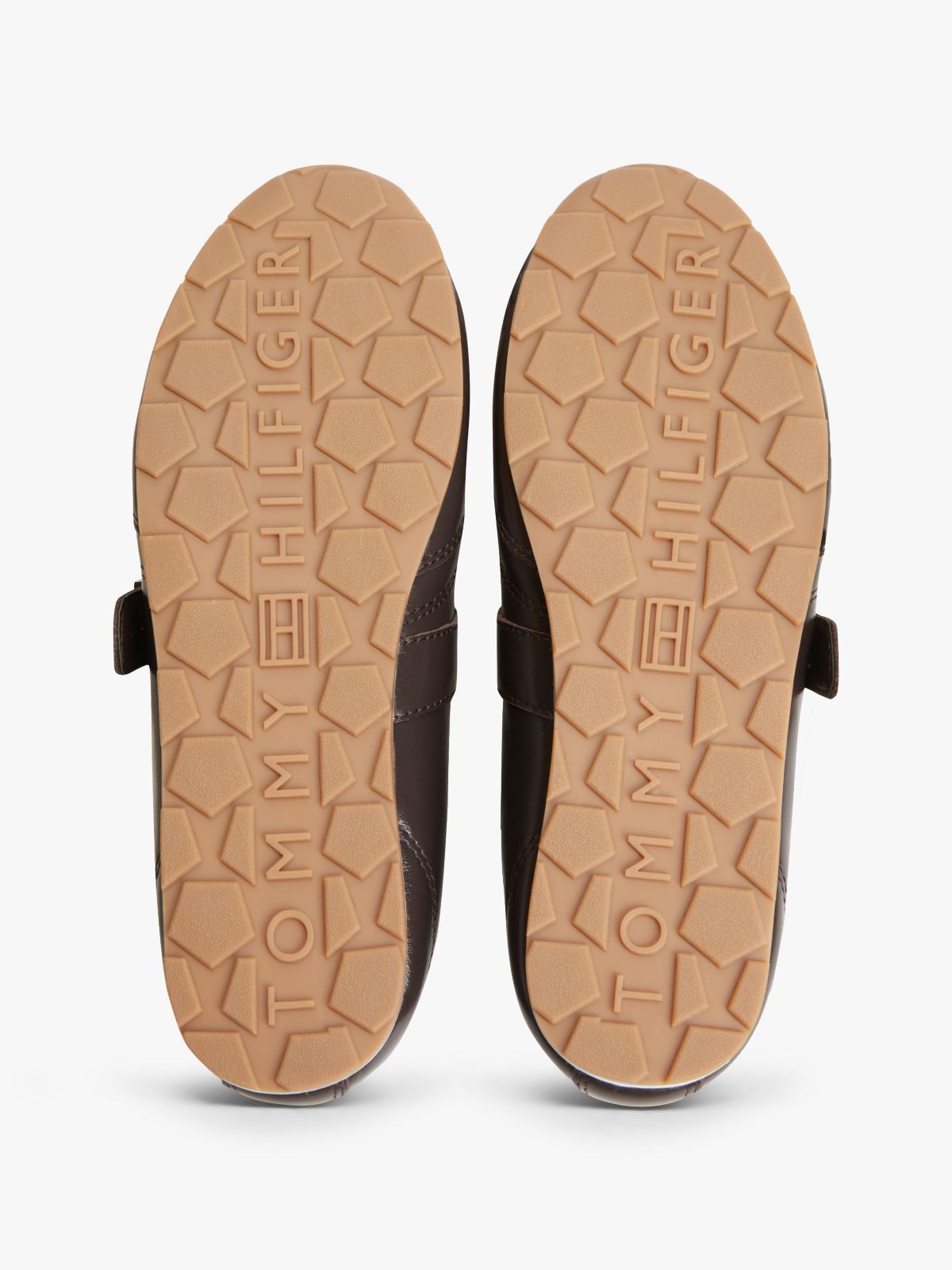 Leather Mary Jane Trainers — Brown