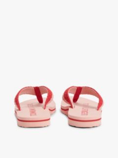 Logo Woven Flip-Flops — Pink 4