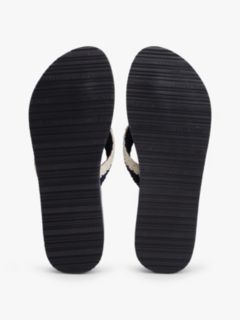 Logo Woven Flip-Flops — Blue 5