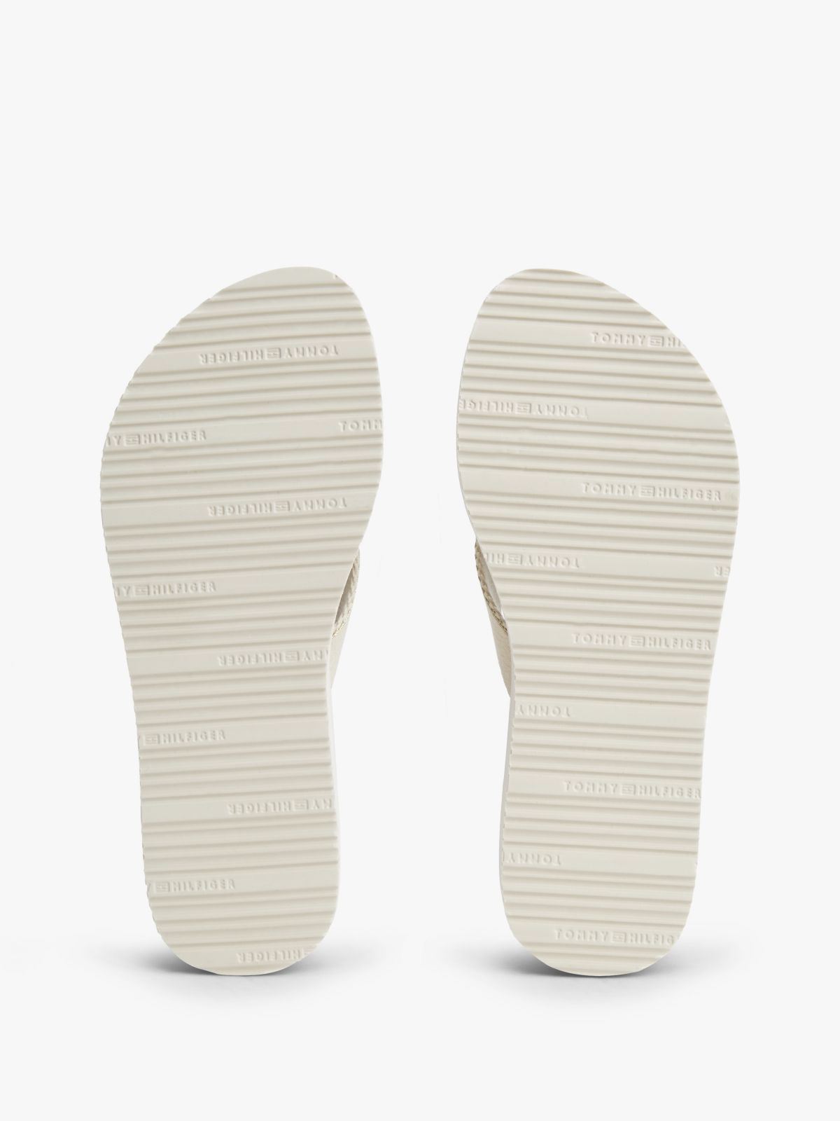TH Monogram Wedge Heel Flip-Flops — Multi