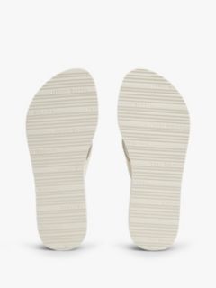 TH Monogram Wedge Heel Flip-Flops — Multi 5