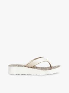 TH Monogram Wedge Heel Flip-Flops — Multi 1