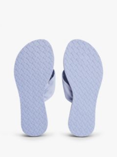TH Monogram Plaque Flip-Flops — Purple 5