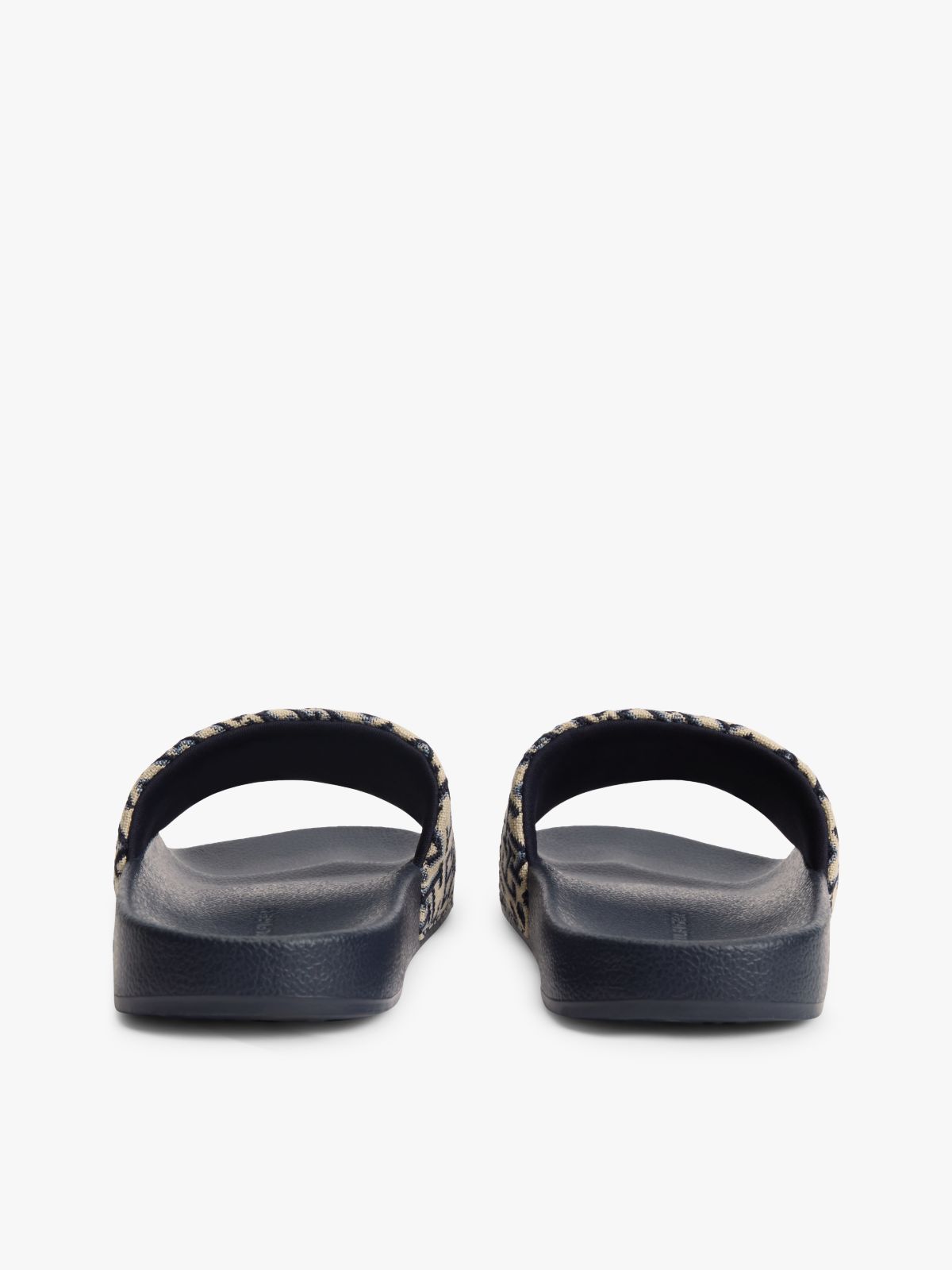 TH Monogram Pool Slides — Blue