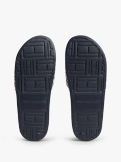 TH Monogram Pool Slides — Blue 5