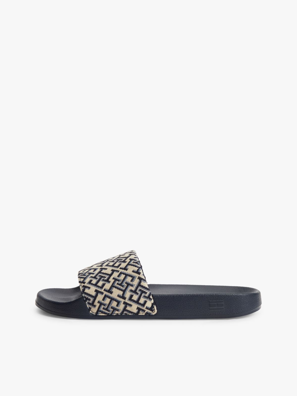 TH Monogram Pool Slides — Blue