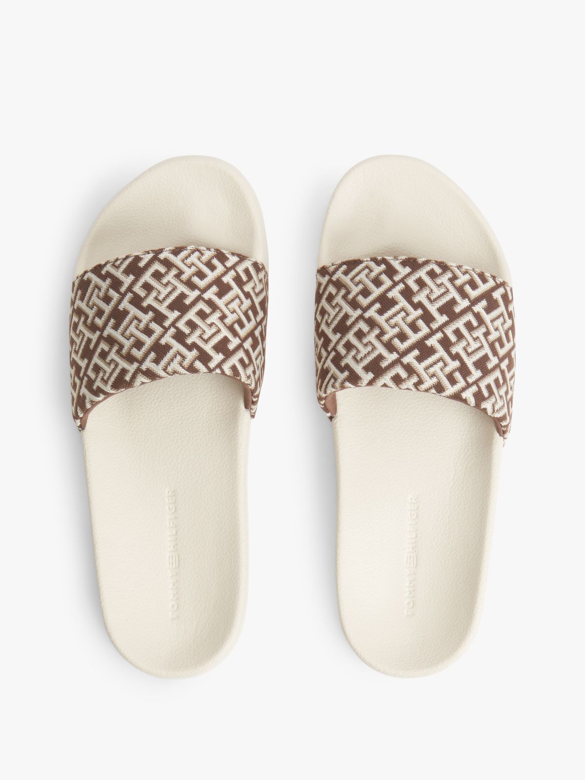 TH Monogram Pool Slides — Multi