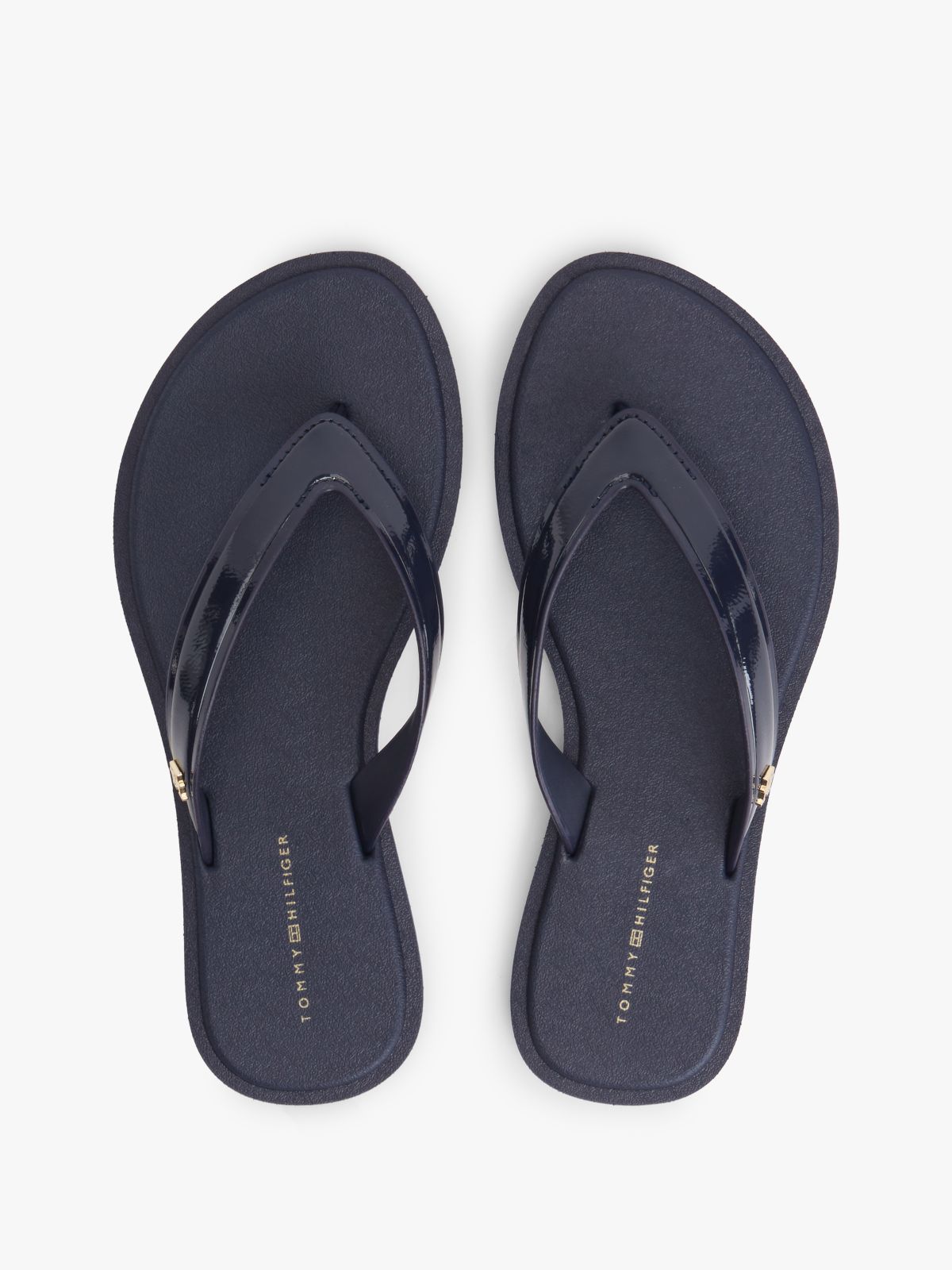 TH Monogram Flip-Flops — Blue