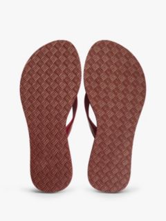 TH Monogram Flip-Flops — Burgundy 5