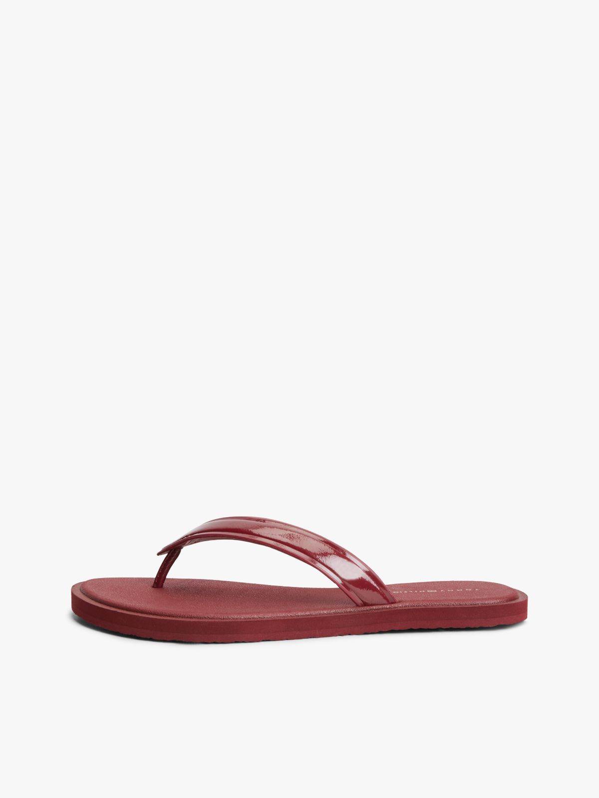 TH Monogram Flip-Flops — Burgundy
