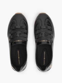 TH Monogram Leather Ballet Trainers — Black 3