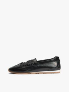 TH Monogram Leather Ballet Trainers — Black 7