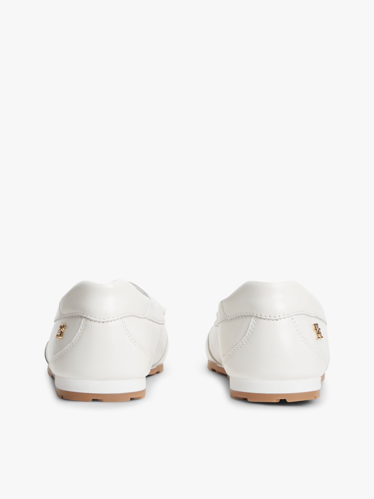 TH Monogram Leather Ballet Trainers — White