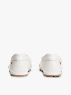 TH Monogram Leather Ballet Trainers — White 4